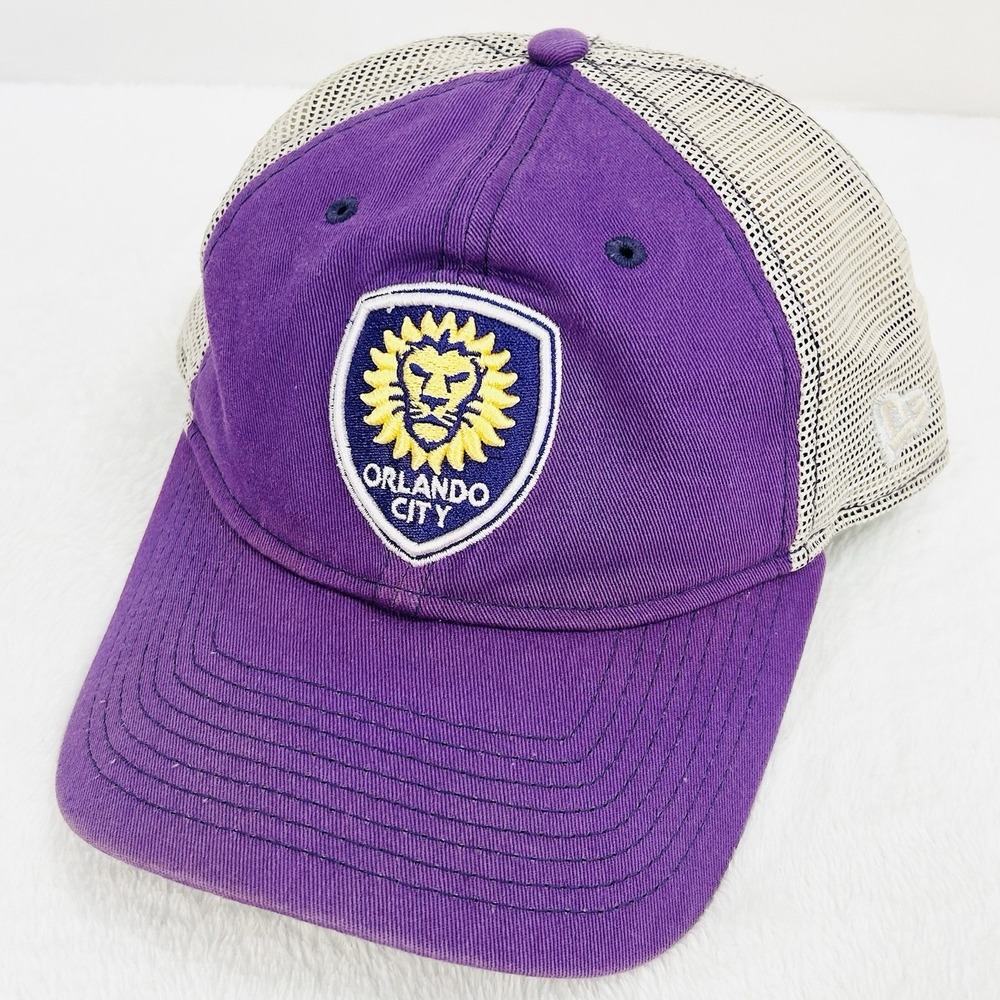 New Era Orlando City SC Trucker 9TWENTY Hat Cap Adjustable Snapback Purple MLS‎